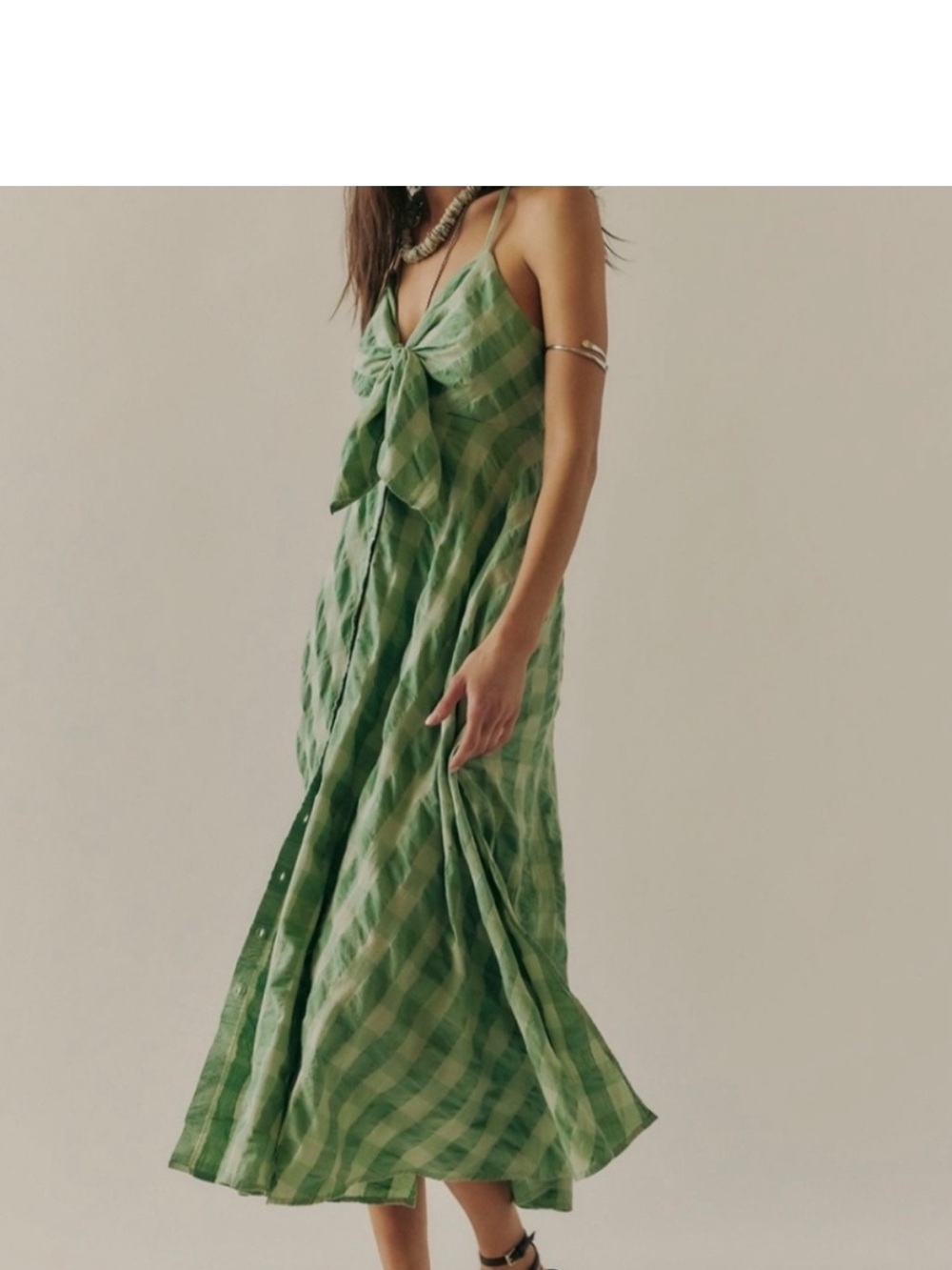 Free people via gingham dress